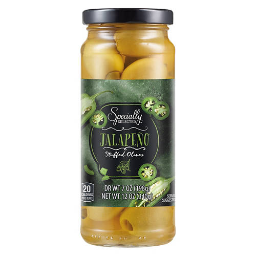 Specially Selected Jalapeno Stuffed Olives, 7 oz